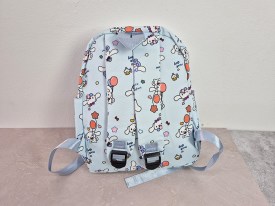 Mochila tela estampada chica